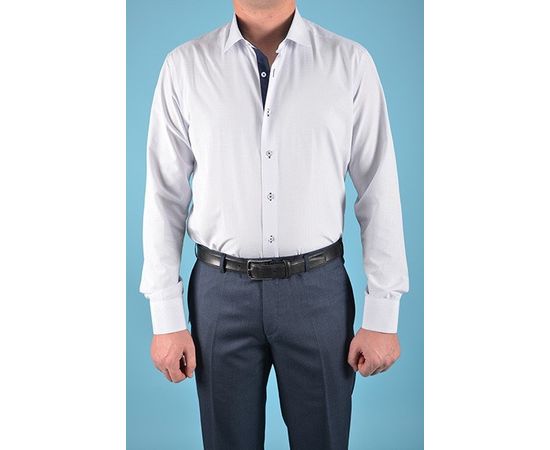 Рубашка VELS 4623/5 пр., Размер: M, Цвет: белая в  сирен.  клетку, фото 3 | Интернет-магазин Vels