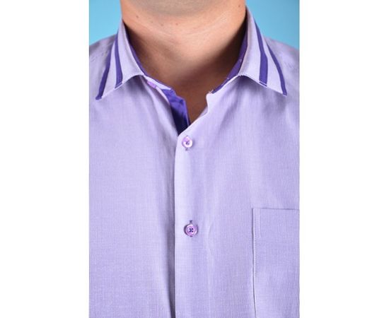 Рубашка VELS 6346/4 отд., пр., Размер: S, Цвет: сирен. пол. с т.фиол. отд., фото 5 | Интернет-магазин Vels