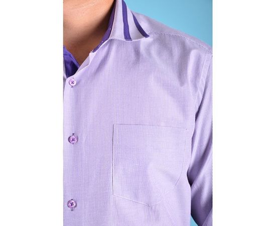Рубашка VELS 6346/4 отд., пр., Размер: S, Цвет: сирен. пол. с т.фиол. отд., фото 6 | Интернет-магазин Vels