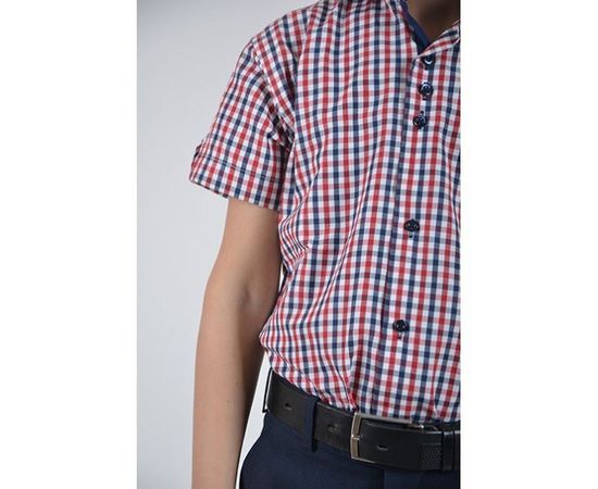 Рубашка детская VELS 9360/1 отд. к/р, Размер: 1, Цвет: красно-синяя клетка, фото 4 | Интернет-магазин Vels