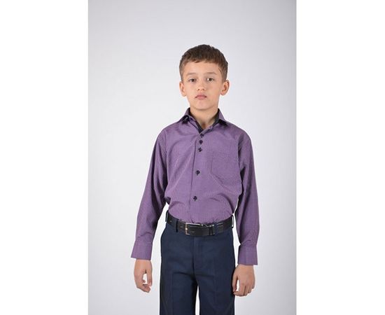 Рубашка VELS 9364/7 отд. дет., Размер: 1, Цвет: сиреневая+чёрн. клетка, фото 3 | Интернет-магазин Vels