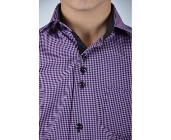 Рубашка VELS 9364/7 отд. дет., Размер: 1, Цвет: сиреневая+чёрн. клетка, фото 5 | Интернет-магазин Vels