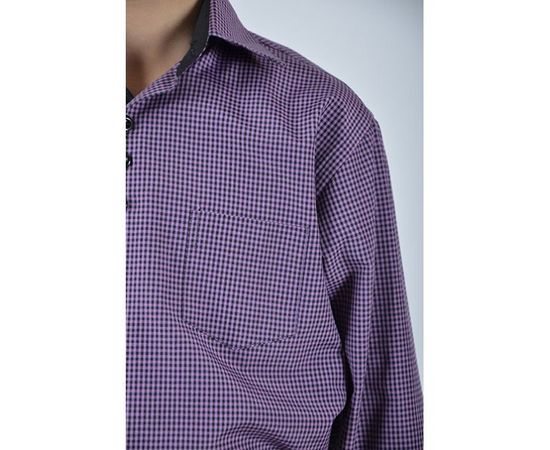 Рубашка VELS 9364/7 отд. дет., Размер: 1, Цвет: сиреневая+чёрн. клетка, фото 6 | Интернет-магазин Vels