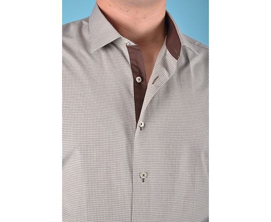 Рубашка VELS 9514/3 пр., Размер: M, Цвет: оливков. в бел.клет | Интернет-магазин Vels