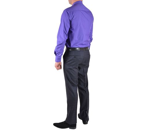 Рубашка VELS 187 кл. отд., Размер: L/182-188, Цвет: фиолетовая с т. син. отд., фото 7 | Интернет-магазин Vels