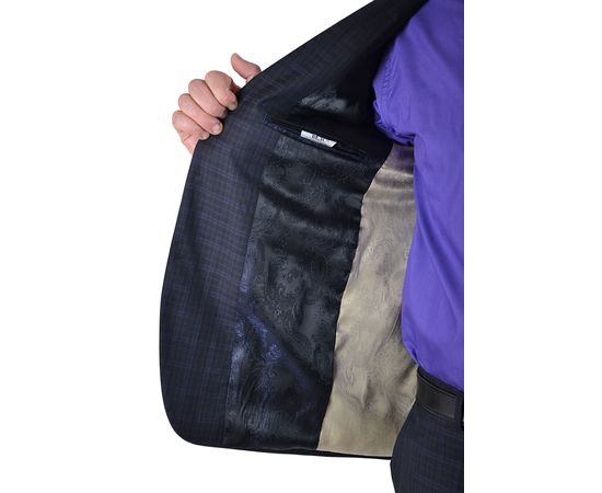 Костюм 1521/2 (Р59/1), Розмір: 182-100-90, Колір: темно-фиолет.клетка, фото 8 | Інтернет-магазин Vels