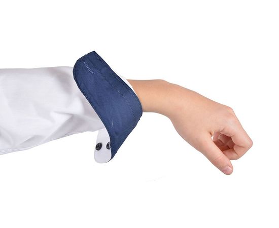 Рубашка VELS 1 отд. дет. с отв., Размер: 5, Цвет: белый с тём.син. отд., фото 6 | Интернет-магазин Vels