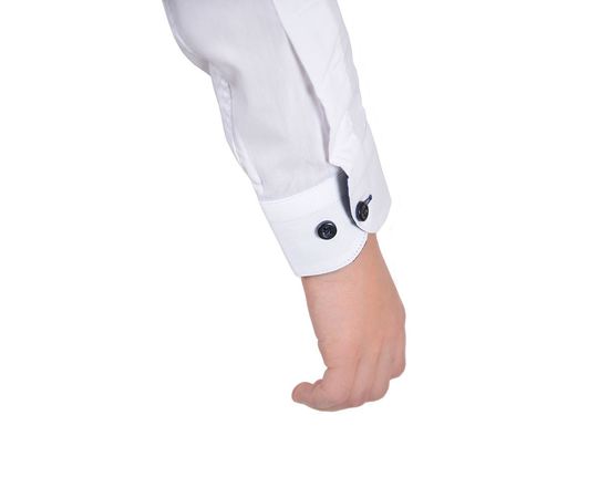 Рубашка VELS 1 отд. дет. с отв., Размер: 5, Цвет: белый с тём.син. отд., фото 7 | Интернет-магазин Vels