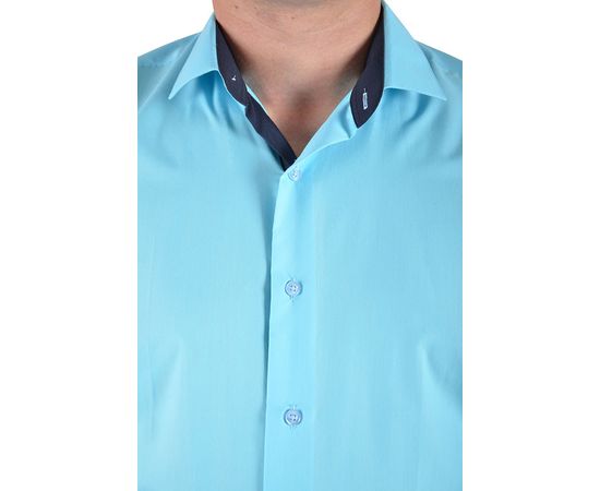 Рубашка VELS 192 кл. отд., Размер: M/176-182, Цвет: бирюза с отд. , фото 4 | Интернет-магазин Vels
