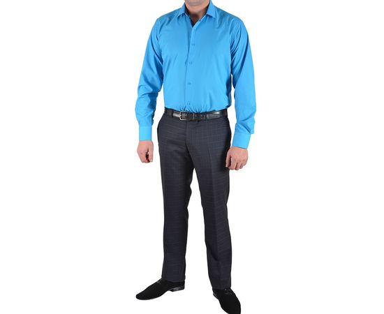 Рубашка VELS 219 кл. отд., Размер: M/176-182, Цвет: голуб. с отделк., фото 3 | Интернет-магазин Vels