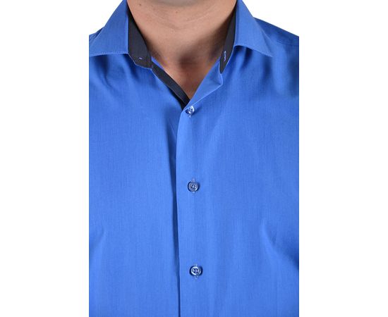 Рубашка VELS 232 кл. отд., Размер: M/176-182, Цвет: электрик с т. син. отд., фото 5 | Интернет-магазин Vels