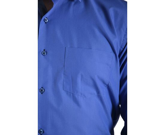 Сорочка VELS 233 класична з вставкою, довгий рукав, Розмір: M, Колір: электрик, фото 5 | Інтернет-магазин Vels