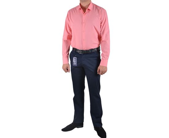 Сорочка VELS 253 приталена в/р, Розмір: 3XL, Колір: персик, фото 3 | Інтернет-магазин Vels