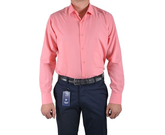 Рубашка VELS 253 пр., Размер: L, Цвет: персик, фото 2 | Интернет-магазин Vels