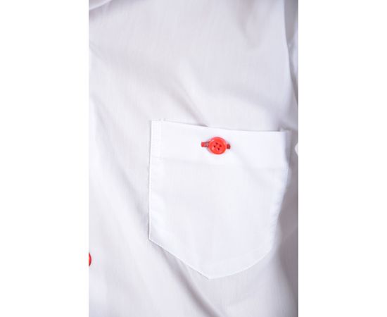 Рубашка VELS 1 красн.отд. дет., Размер: 5, Цвет: белый с красной отд., фото 6 | Интернет-магазин Vels