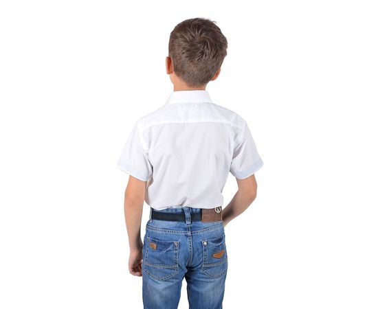 Сорочка дитяча VELS 1 з темно-синьою вставкою, короткий рукав, Розмір: 6, Колір: белая с т.синим, фото 3 | Інтернет-магазин Vels