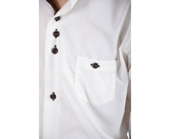 Рубашка VELS 215 кор.отд. дет., Размер: 1, Цвет: айвори с корич. отд., фото 6 | Интернет-магазин Vels