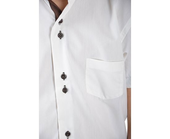 Сорочка дитяча VELS 215 з вставкою, короткий рукав, Розмір: 1, Колір: айвори с корич. отд., фото 6 | Інтернет-магазин Vels