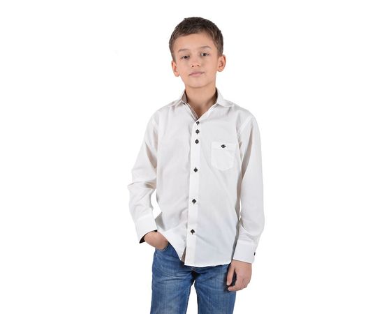 Рубашка VELS 215 отд.кл. дет., Размер: 1, Цвет: айвори с отд. клет., фото 2 | Интернет-магазин Vels