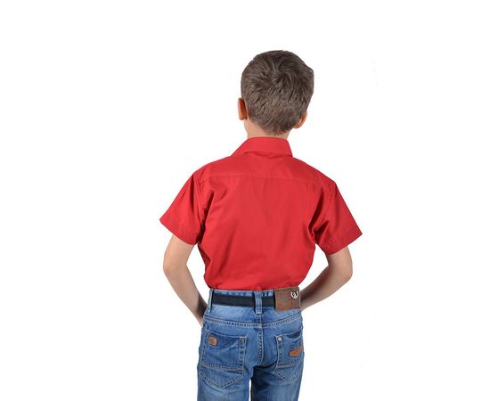 Сорочка дитяча VELS 31 синя вставка, короткий рукав, Розмір: 1, Колір: красный с син. отд., фото 3 | Інтернет-магазин Vels