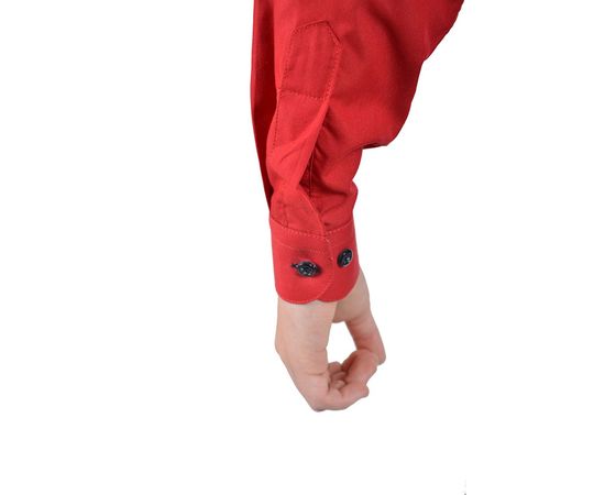 Рубашка VELS 31 т.син отд. дет., Размер: 2, Цвет: красный с т.син. отд., фото 7 | Интернет-магазин Vels