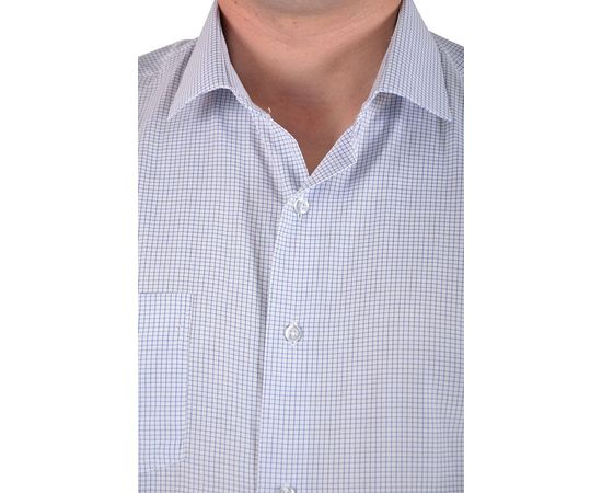 Рубашка VELS 442/6 кл., Размер: M/176-182, Цвет: белая клетка, фото 5 | Интернет-магазин Vels