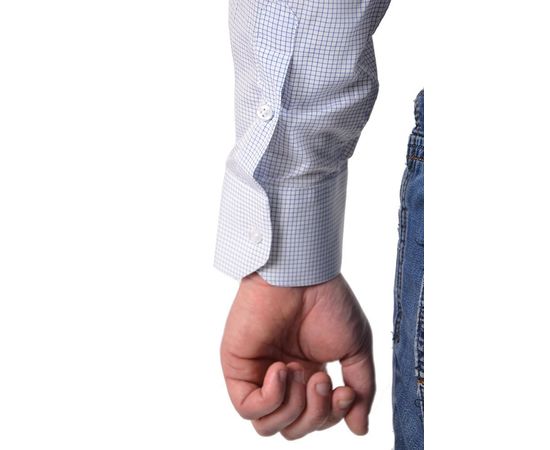 Рубашка VELS 442/6 кл., Размер: M/176-182, Цвет: белая клетка, фото 6 | Интернет-магазин Vels