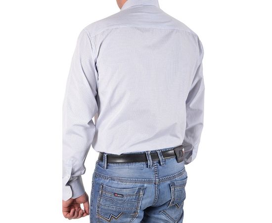 Рубашка VELS 442/6 кл., Размер: M/176-182, Цвет: белая клетка, фото 3 | Интернет-магазин Vels