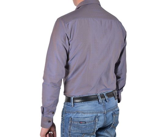 Рубашка VELS 9008/12 пр. отд., Размер: S/182-188, Цвет: фиолет хамелеон , фото 3 | Интернет-магазин Vels