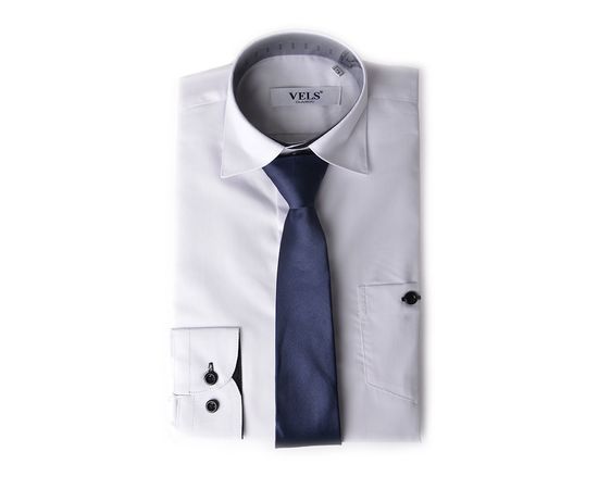 Краватка Vels дитяча однотонна 01, Розмір: 0, Колір: темно синий  | Інтернет-магазин Vels