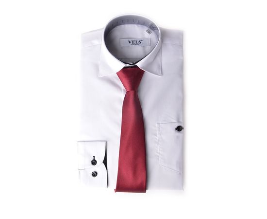 Краватка Vels дитяча однотонна 02, Розмір: 0, Колір: бордо | Інтернет-магазин Vels