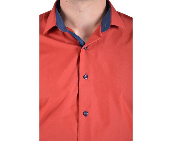 Рубашка VELS 23202 пр. отд., Размер: S, Цвет: терракот т.син. отд., фото 4 | Интернет-магазин Vels
