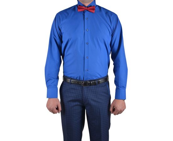 Рубашка VELS 34 кл. (бабочка), Размер: S, Цвет: ярко синий, фото 2 | Интернет-магазин Vels