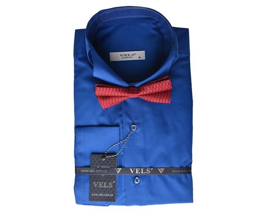 Рубашка VELS 34 кл. (бабочка), Размер: S, Цвет: ярко синий | Интернет-магазин Vels