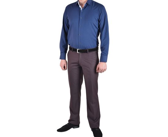 Рубашка VELS 7026/14 кл, Размер: S, Цвет: т.син текст. клетка, фото 4 | Интернет-магазин Vels