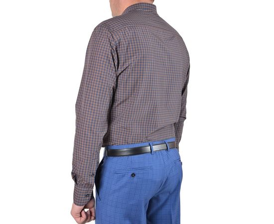 Рубашка VELS 9356/6 пр., Размер: L, Цвет: коричневая клетка, фото 3 | Интернет-магазин Vels