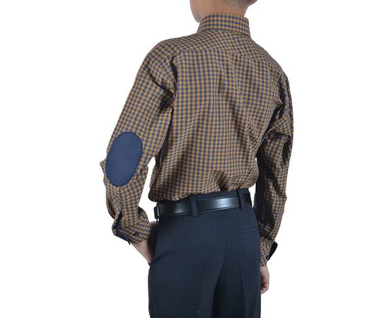 Рубашка VELS 1362/3 дет.налокот., Размер: 1, Цвет: рыжая клетка, фото 3 | Интернет-магазин Vels