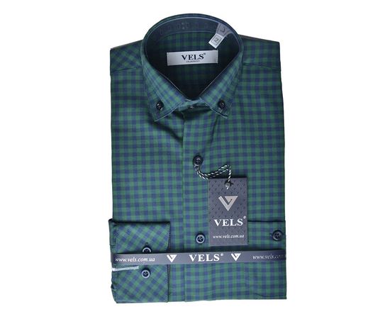 Рубашка VELS 9356/5 дет.налокот., Размер: 2, Цвет: зелёная клетка | Интернет-магазин Vels