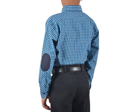 Рубашка VELS 9356/7 дет.налокот., Размер: 1, Цвет: сине-голубая клетка, фото 3 | Интернет-магазин Vels