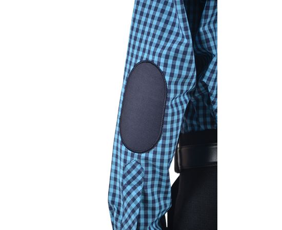 Рубашка VELS 9356/7 дет.налокот., Размер: 1, Цвет: сине-голубая клетка, фото 6 | Интернет-магазин Vels