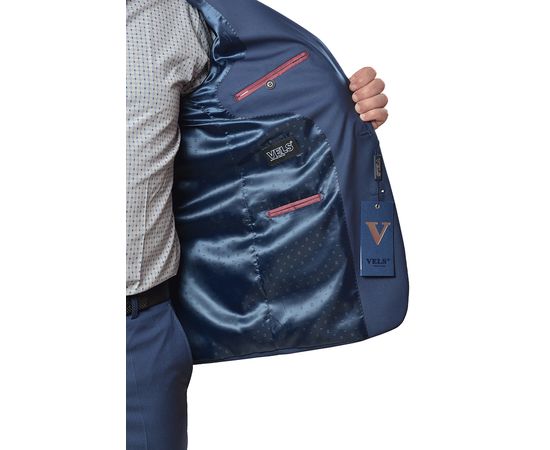 Костюм мужской приталенный Vels 541/2з, Размер: 182-96-86, Цвет: синий, фото 4 | Интернет-магазин Vels