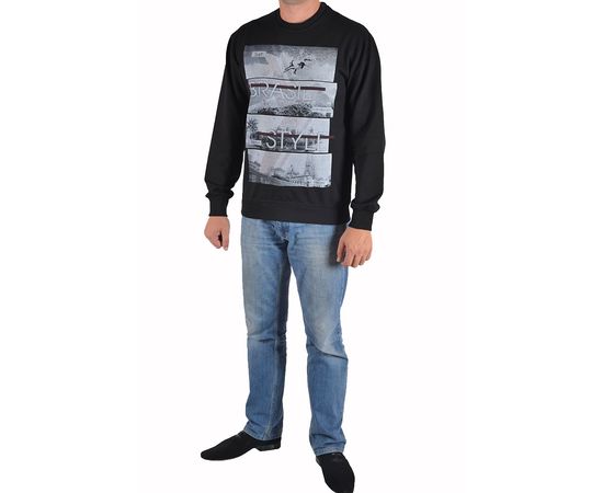 Свитер "Zinzolin" 5681, Размер: 2XL, Цвет: чёрный с син. рис., фото 3 | Интернет-магазин Vels