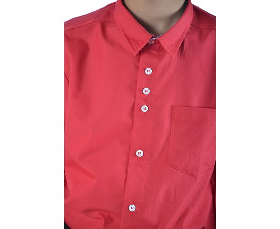 Рубашка VELS отд.дет. (5-6-7-8) 3338 (31), Размер: 110/5, Цвет: красный с отд.т.син.клет., фото 4 | Интернет-магазин Vels