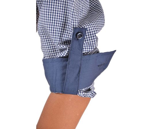 Рубашка VELS отв.дет. (5-6-7-8) 2922 (04), Размер: 110/5, Цвет: белая в син. клет., фото 6 | Интернет-магазин Vels