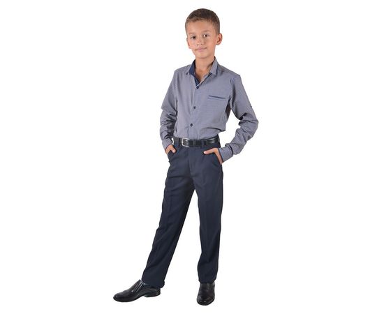 Рубашка VELS отв.дет. (5-6-7-8) 2922 (02), Размер: 110/5, Цвет: светло-коричневый клетка, фото 2 | Интернет-магазин Vels