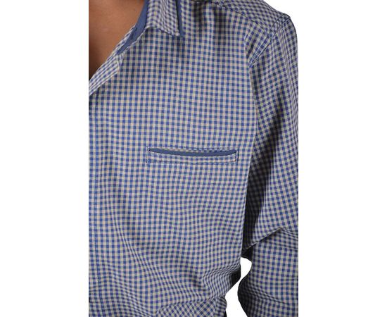 Рубашка VELS отв.дет. (5-6-7-8) 2922 (02), Размер: 110/5, Цвет: светло-коричневый клетка, фото 5 | Интернет-магазин Vels