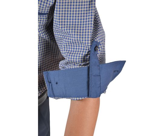 Рубашка VELS отв.дет. (5-6-7-8) 2922 (02), Размер: 110/5, Цвет: светло-коричневый клетка, фото 7 | Интернет-магазин Vels