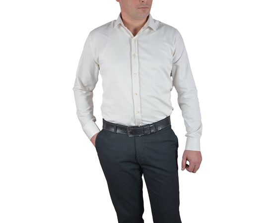 Рубашка мужская приталенная Guiseppe 08, Размер: XL, Цвет: шампань оксфорд, фото 2 | Интернет-магазин Vels