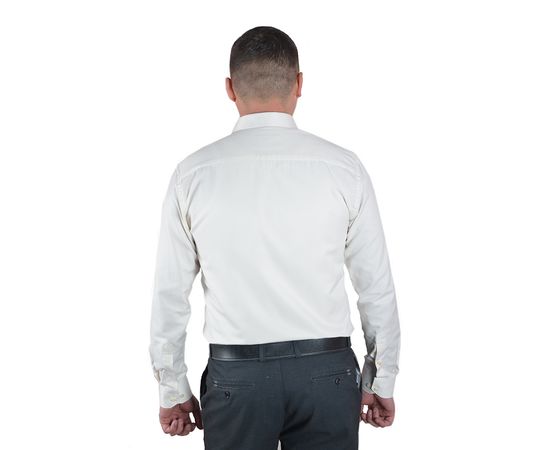 Рубашка мужская приталенная Guiseppe 08, Размер: XL, Цвет: шампань оксфорд, фото 3 | Интернет-магазин Vels