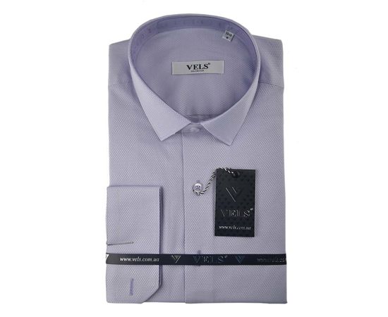Сорочка чоловіча приталена VELS 6099/38, Розмір: L, Колір: сирень текстура | Інтернет-магазин Vels